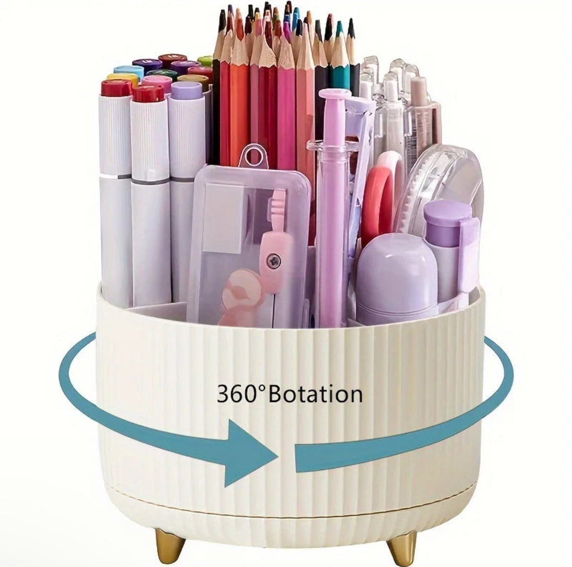 360° Rotating Pencil Holder – Stylish and Functional Organizer