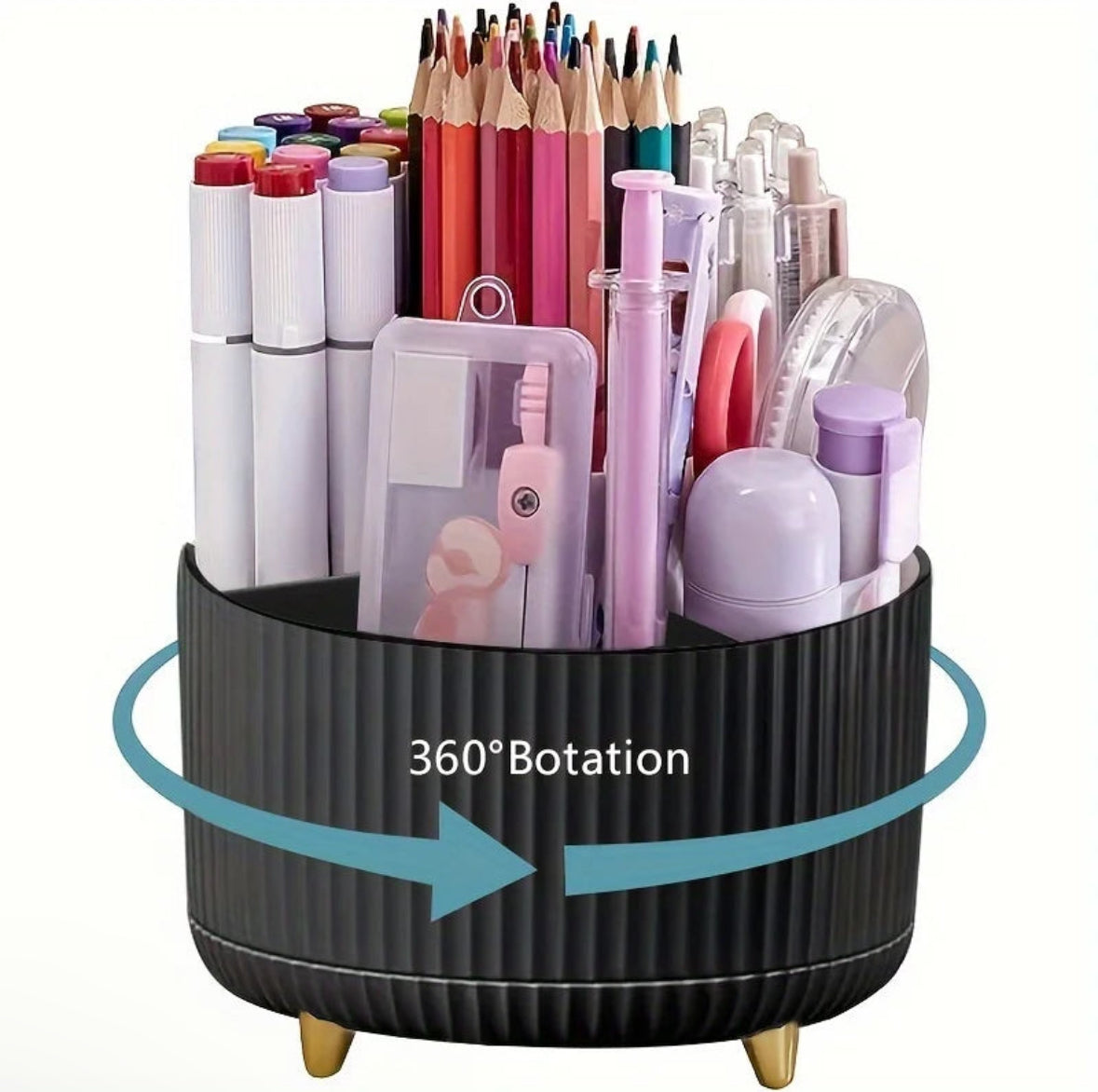 360° Rotating Pencil Holder – Stylish and Functional Organizer