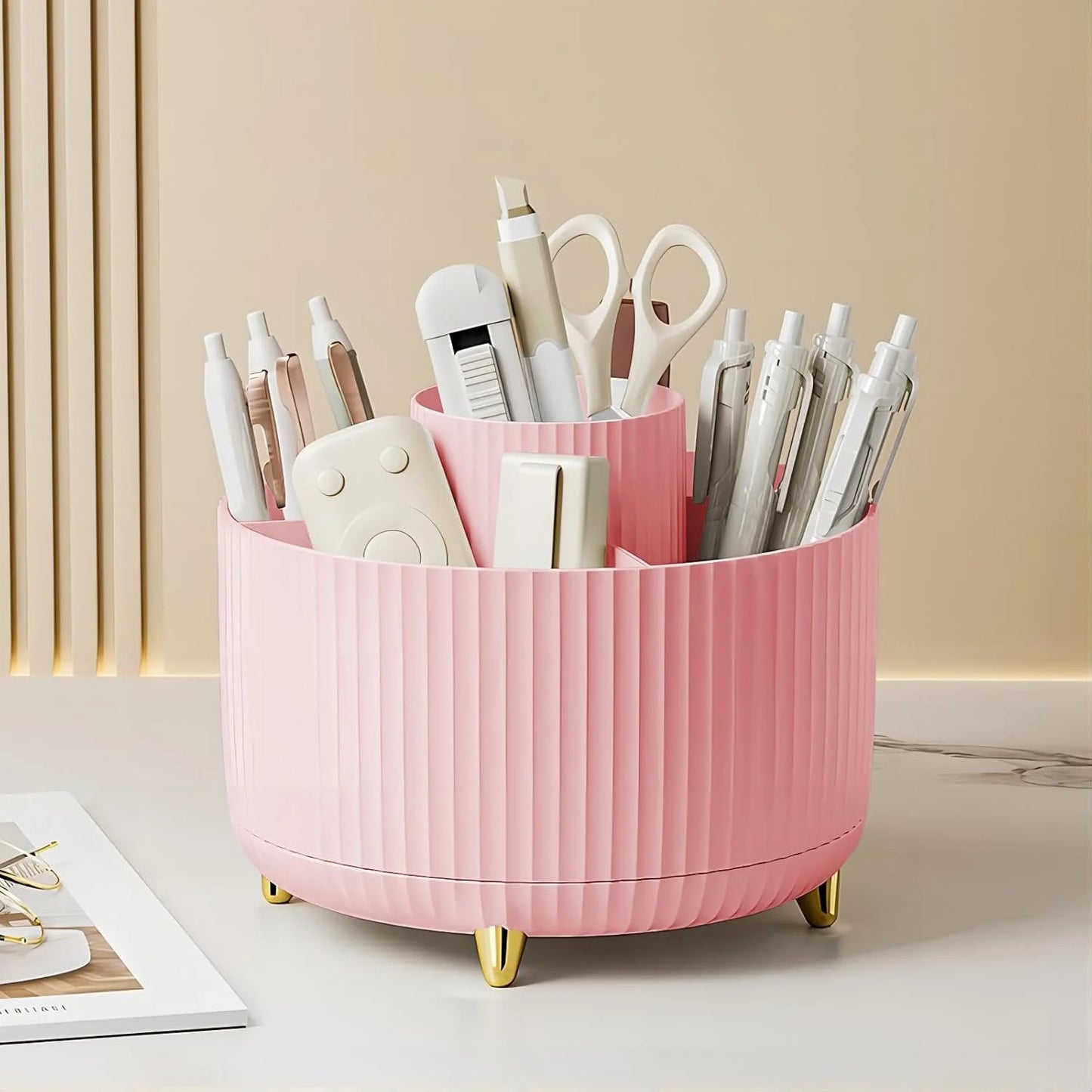 360° Rotating Pencil Holder – Stylish and Functional Organizer