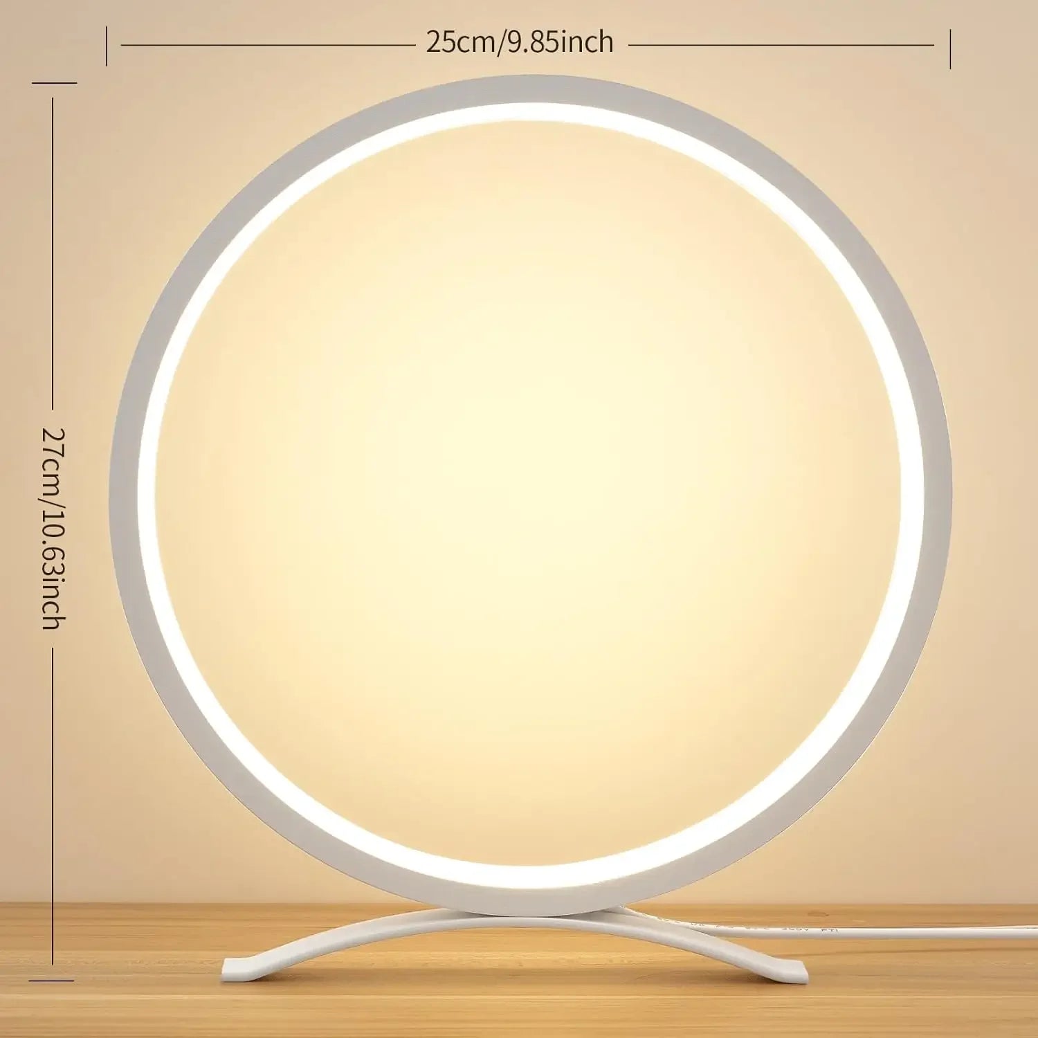 Minimalist LED Ring Table Lamp