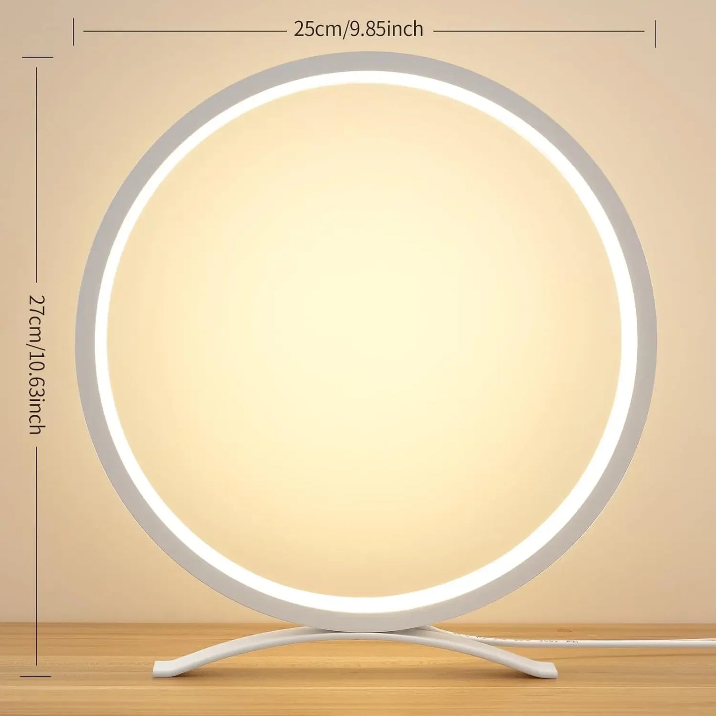 Minimalist LED Ring Table Lamp