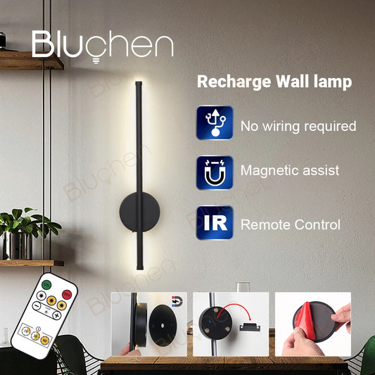 Rechargeable LED Wall Light with Remote