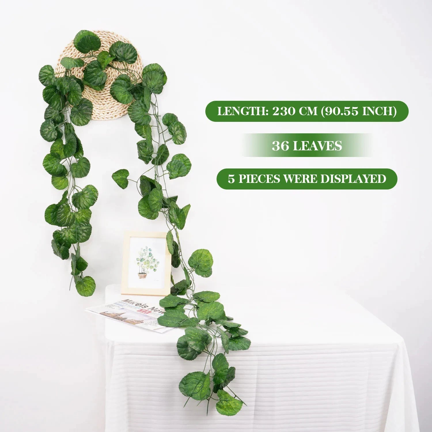 Artificial Ivy Leaf Garland for Decoration