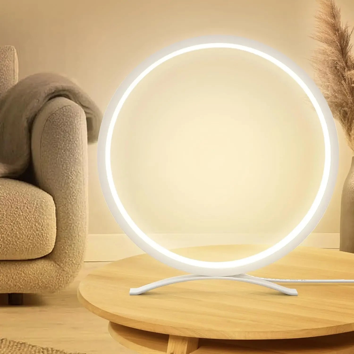 Minimalist LED Ring Table Lamp