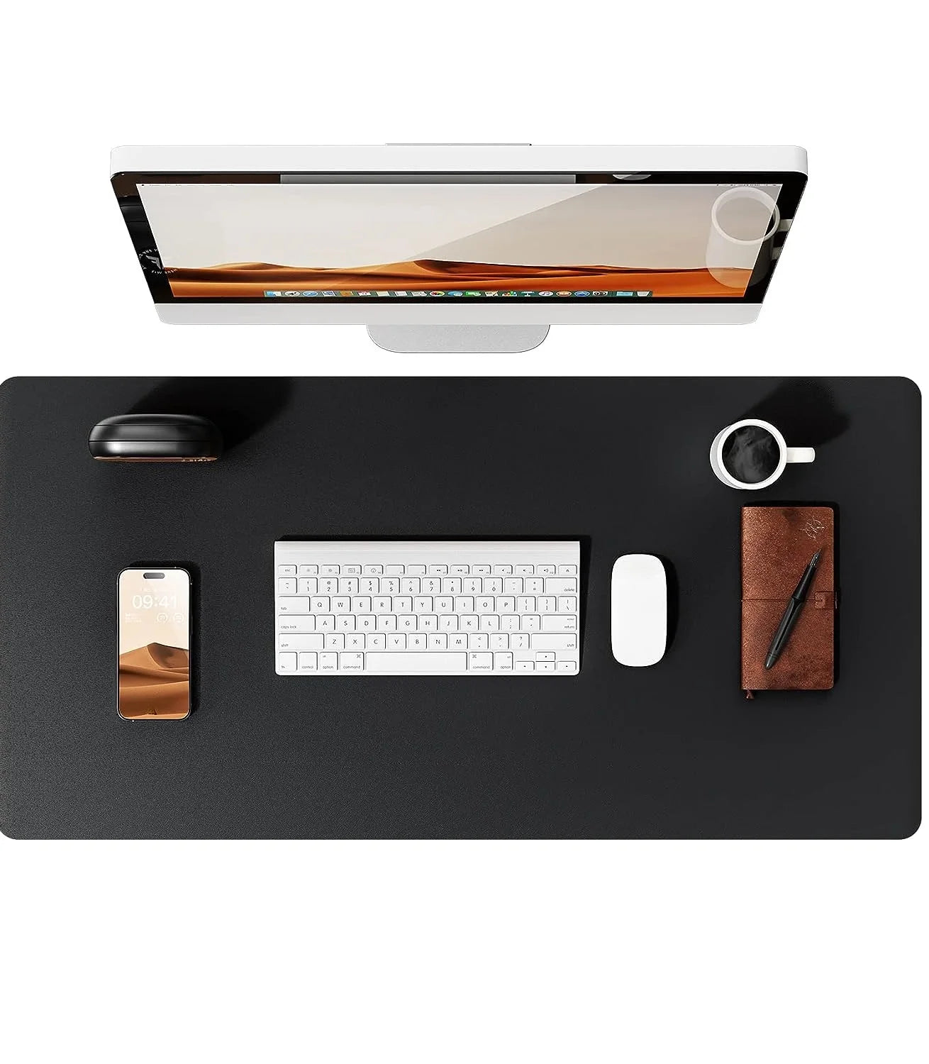 Large Non-Slip Leather Desk Pad