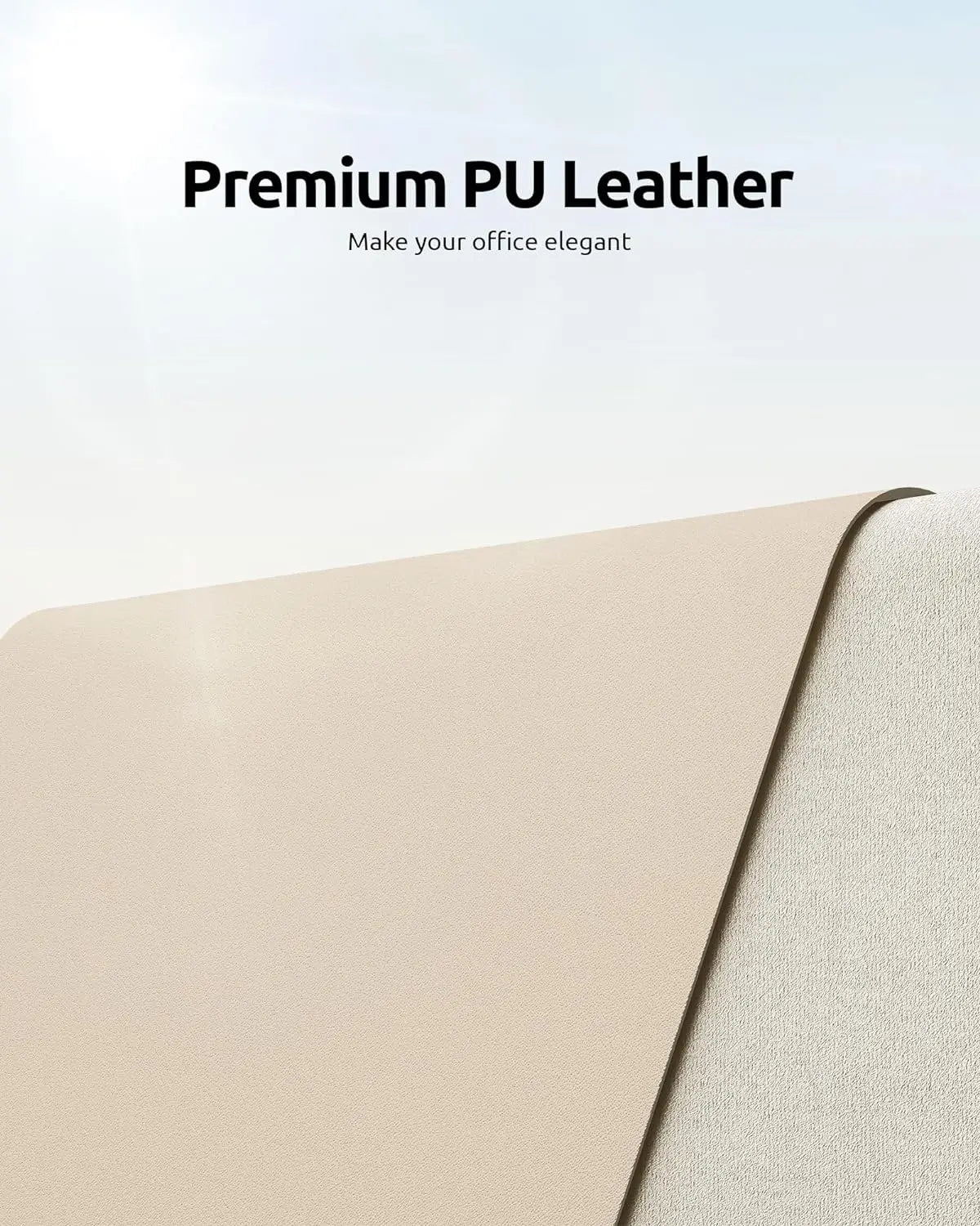 Large Non-Slip Leather Desk Pad