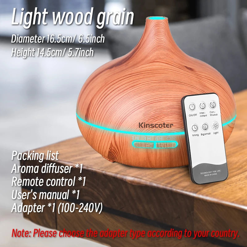 Wood Grain Aromatherapy Diffuser