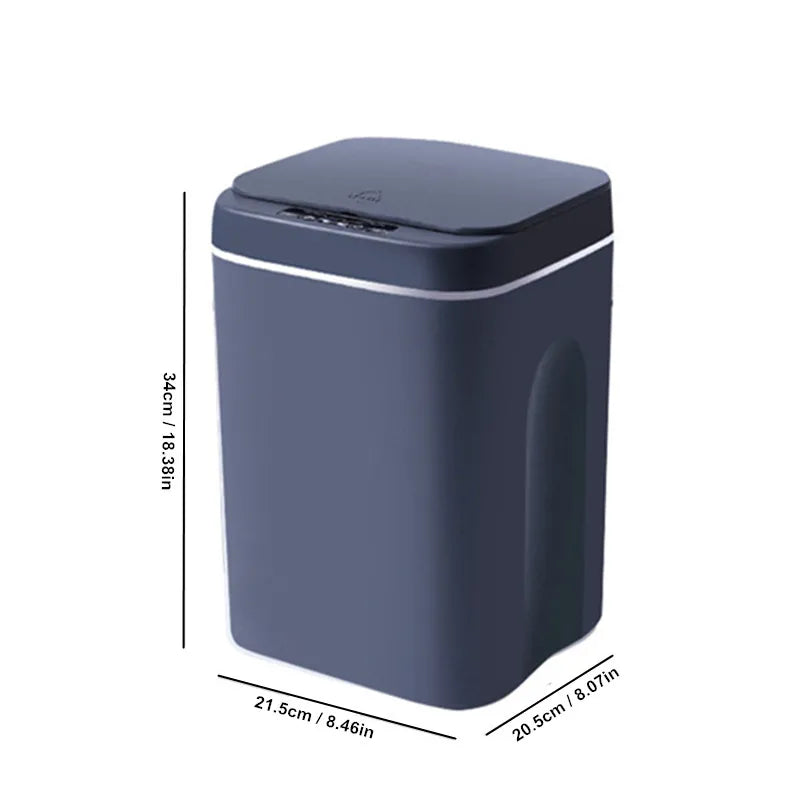 16L Touchless Sensor Trash Can with Lid