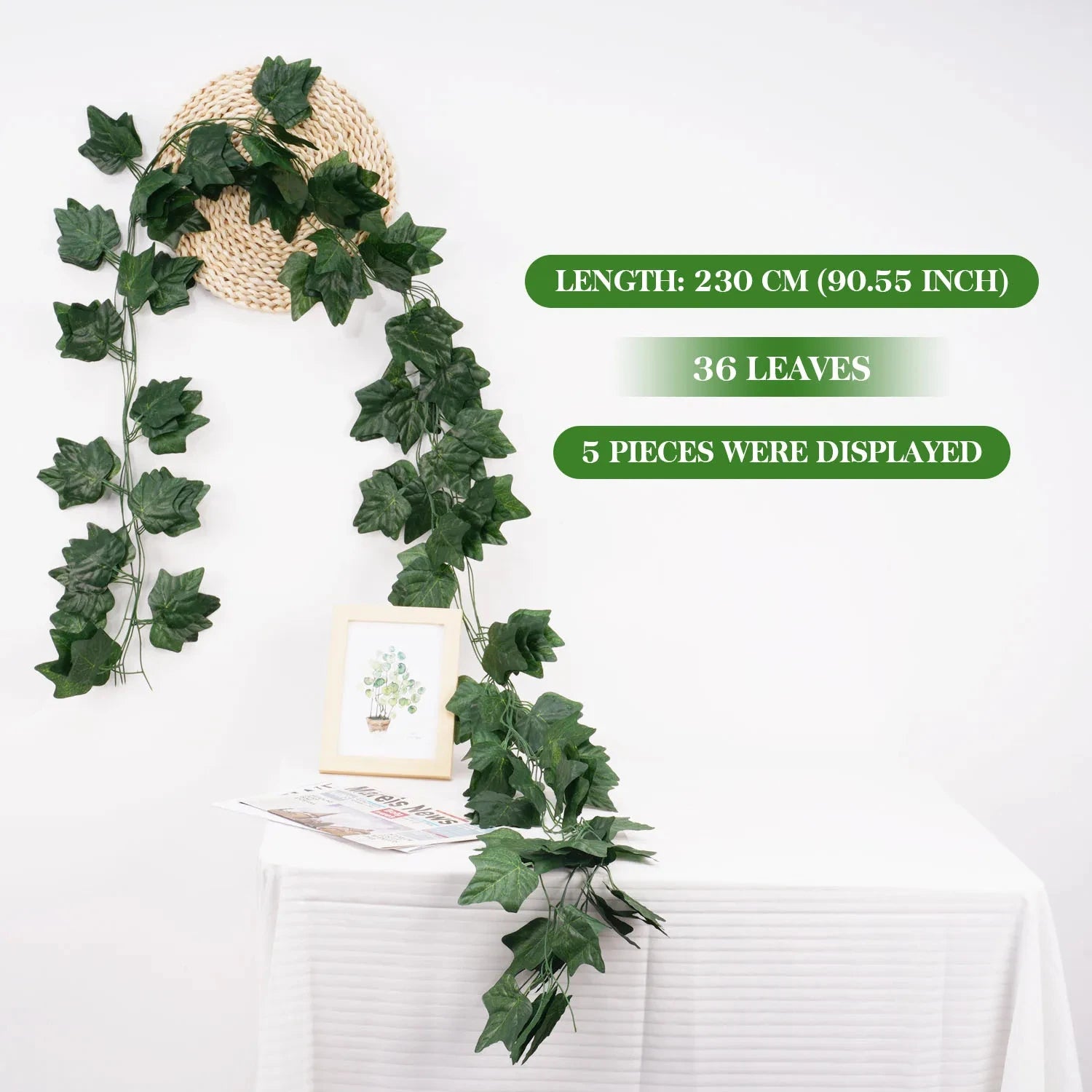 Artificial Ivy Leaf Garland for Decoration