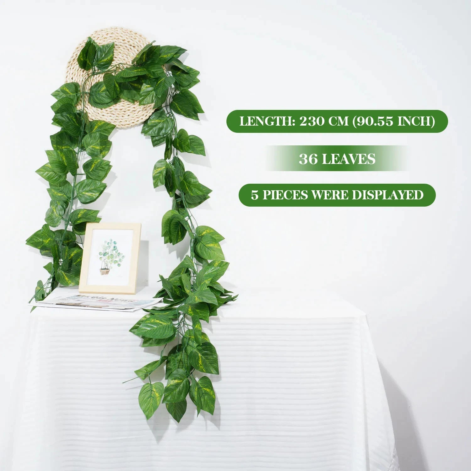 Artificial Ivy Leaf Garland for Decoration