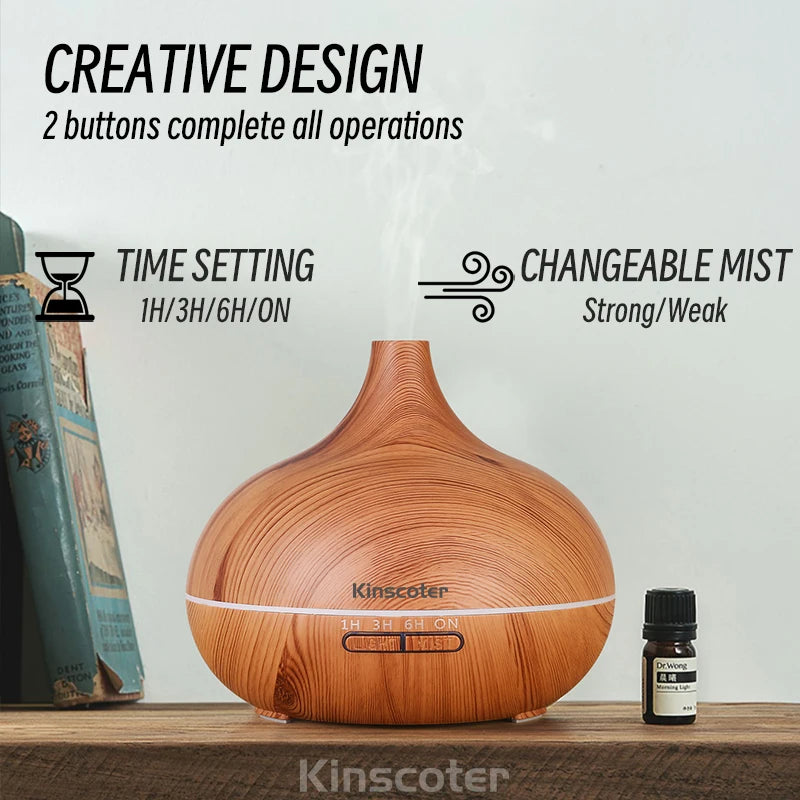 Wood Grain Aromatherapy Diffuser