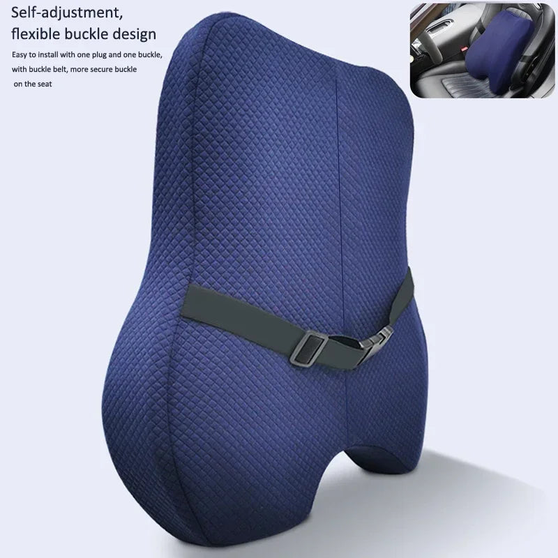 Memory Foam Seat & Back Support Pillow Set