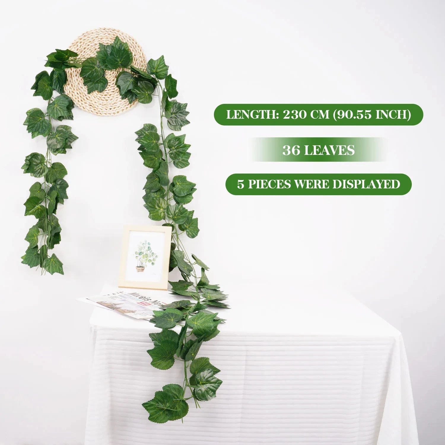 Artificial Ivy Leaf Garland for Decoration