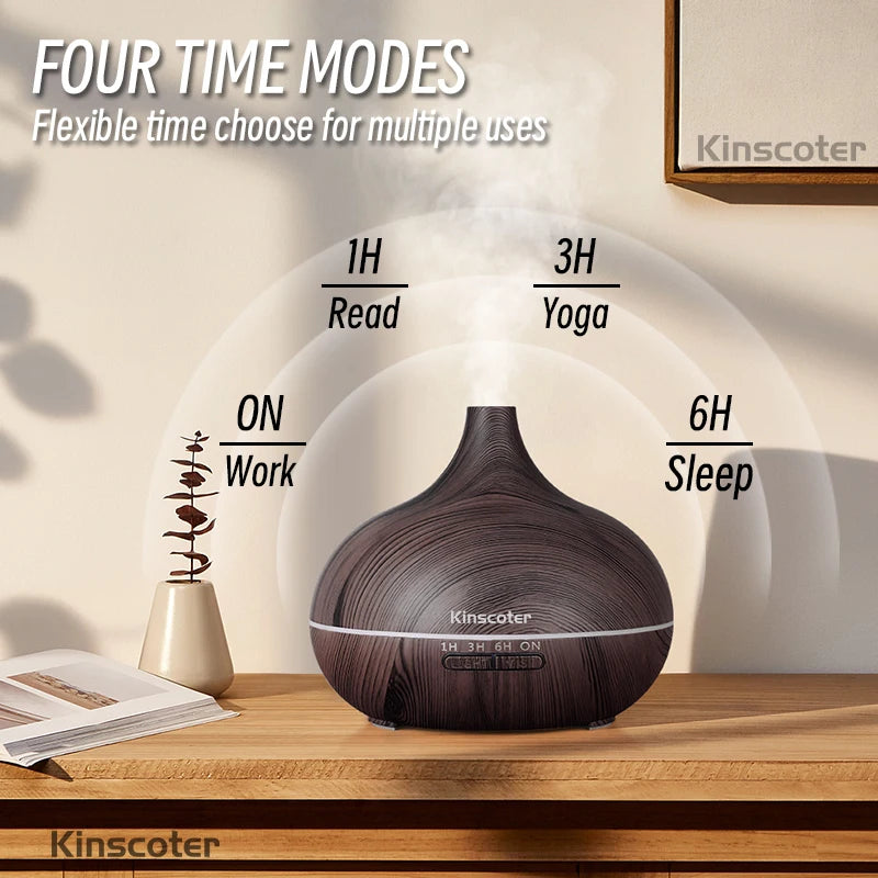 Wood Grain Aromatherapy Diffuser