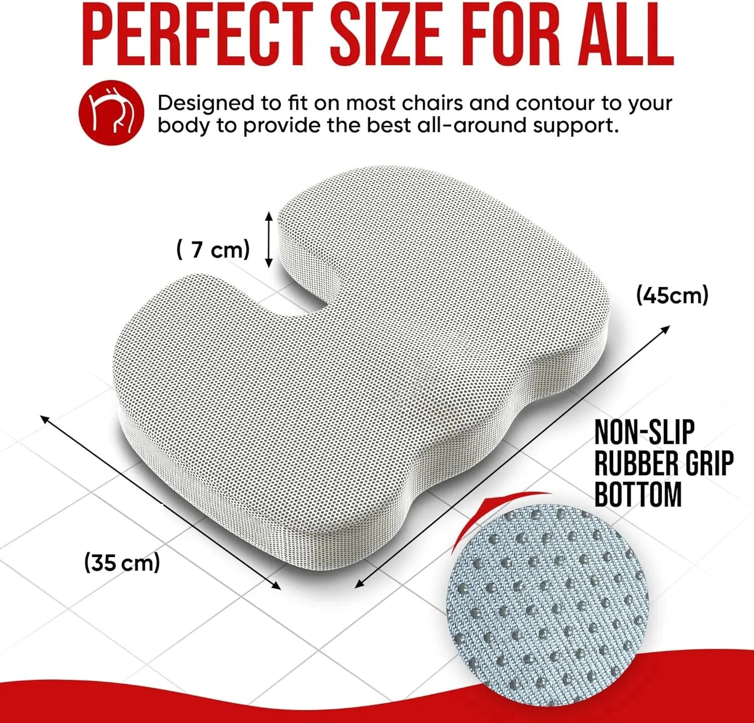 Ergonomic Memory Foam Office Chair Cushion