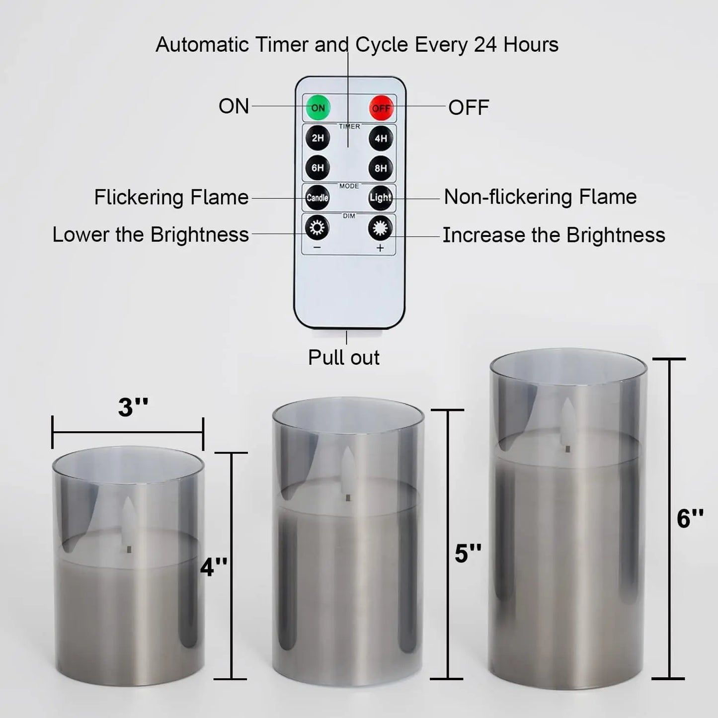 Led Electronic Flameless Candles