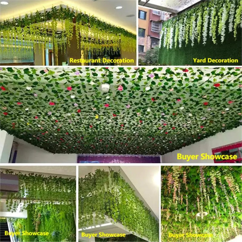 Artificial Ivy Leaf Garland for Decoration