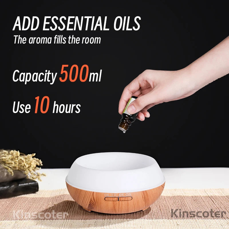 Wood Grain Aromatherapy Diffuser